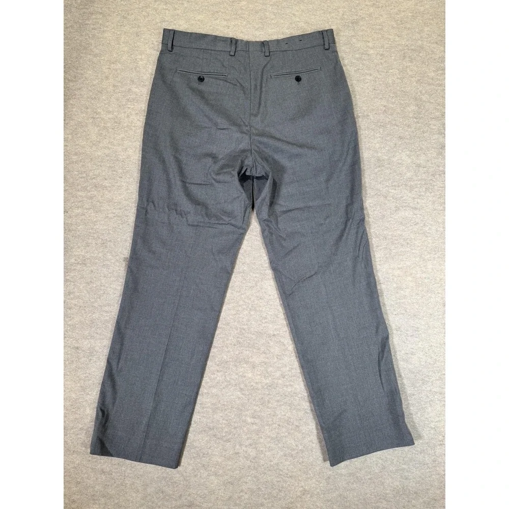 Banana Republic Pants Mens 35x32 Gray Standard Fit Herringbone Dress Pants‎